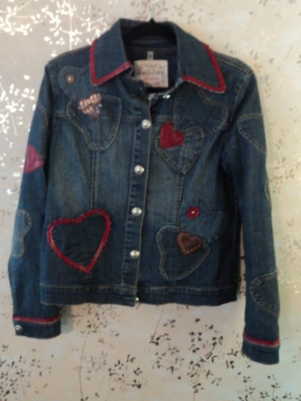 Brighton denim heart jacket~S